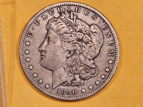 ** KEY DATE ** 1890-CC Morgan Dollar in Very Fine - 35