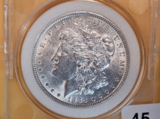 PNC 1888 Morgan Dollar in MS-66