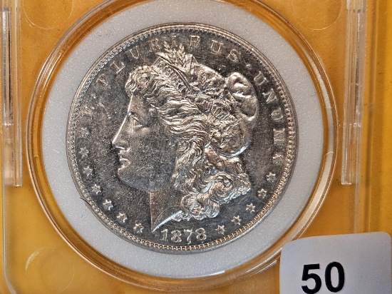 PNC 1878-S Morgan Dollar in MS-66