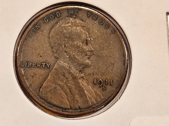 Better Date 1911-S Wheat cent