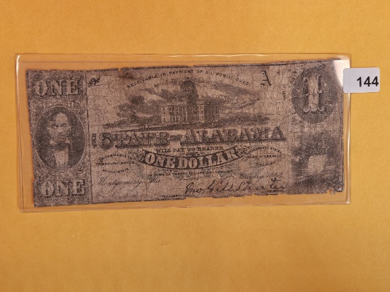 1863 Montgomery Alabama Dollar