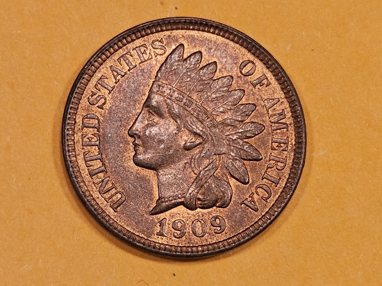 Choice Brilliant Uncirculated 1909 Indian Cent
