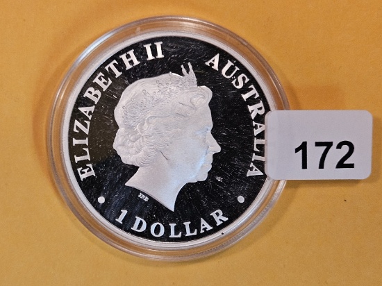 2015 GEM Proof Deep Cameo Australia Silver Dollar