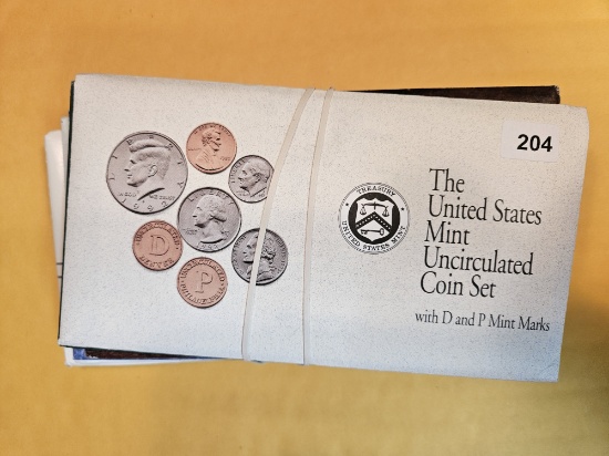 Ten mixed US Mint Sets