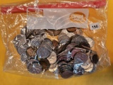 ONE POUND of mixed world coins