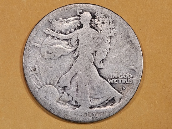 * KEY DATE 1916-S Walking Liberty Half Dollar