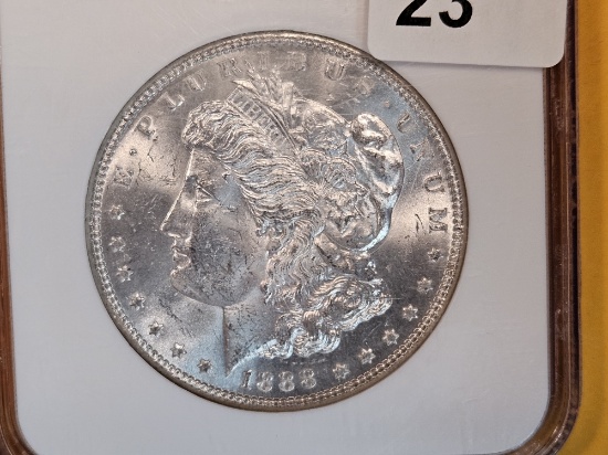 NGC 1888 Morgan Dollar in Mint State 63