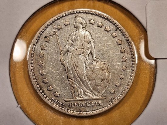 Better date 1901 Swizterland silver franc