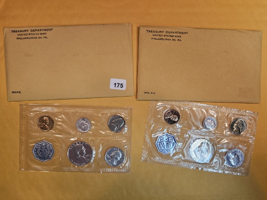 1961 and 1963 US Silver Proof Sets