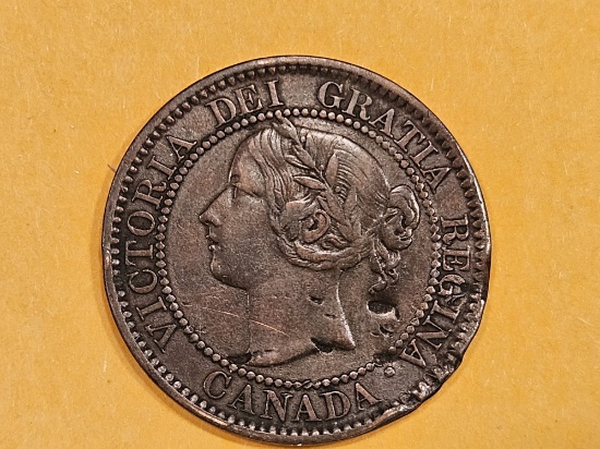 1858 Canada large cent