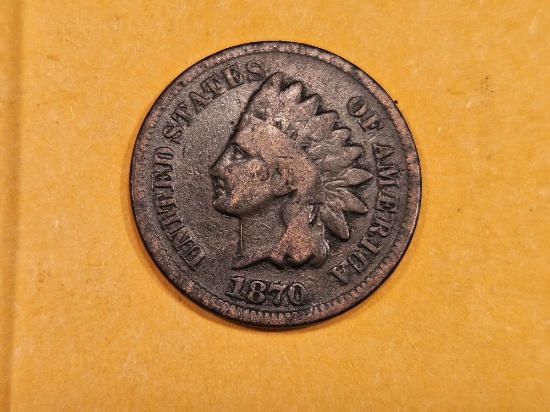 * Semi-Key 1870 Indian Cent