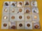Twenty Lincoln Cents, some with Minor Varieties