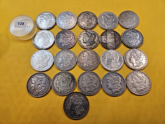 ** EXTRA FULL ROLL ** Twenty-One Morgan Silver Dollars