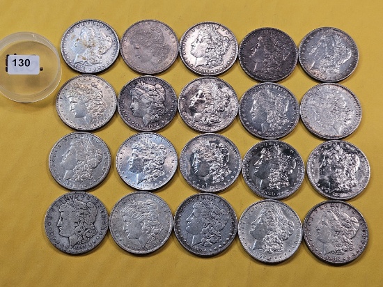 ** FULL ROLL ** Twenty Morgan Silver Dollars