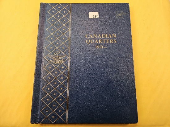 Mostly Filled Canadian Silver Quarter Whitman Album