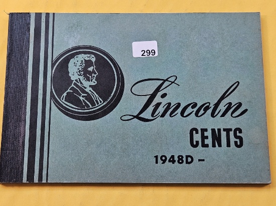 Partially Filled Lincoln Cent Album