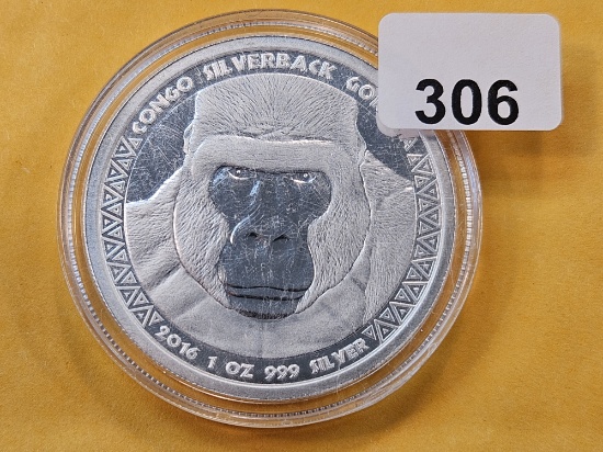 One Troy Ounce .999 Fine Silver Proof Art Round