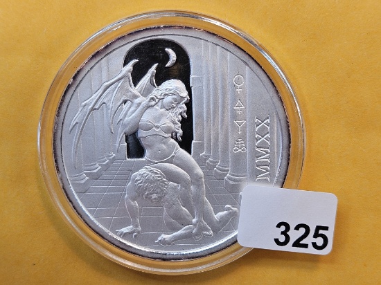 Two Troy Ounce .999 Fine Silver Art Round