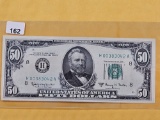 Series of 1963-A Crisp Uncirculated Fifty Dollar Federal Reserve Note
