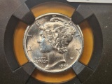 GEM! NGC 1943-D Mercury Dime in Mint State 66