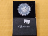 One Troy Ounce .999 Fine Silver Proof Art Round
