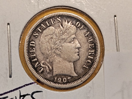 1907-O Barber Dime