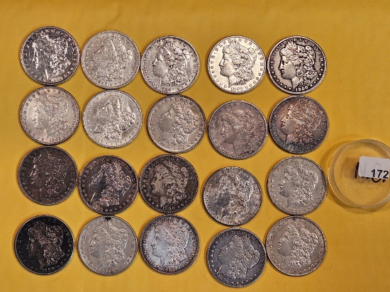 ** FULL ROLL ** Twenty Morgan Silver Dollars