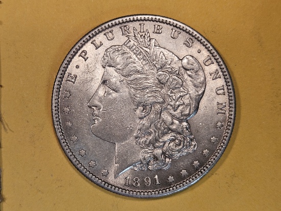Better Date Bright 1891-S Morgan Dollar