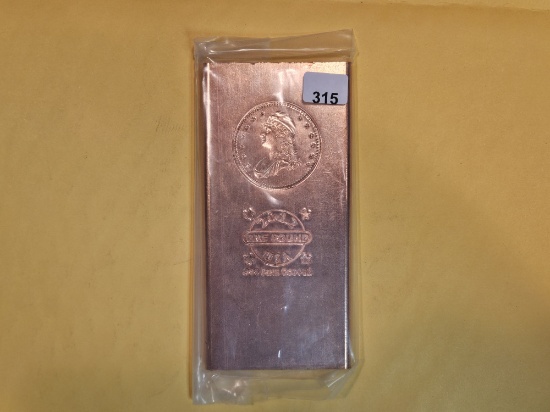 ONE POUND .999 fine copper bar