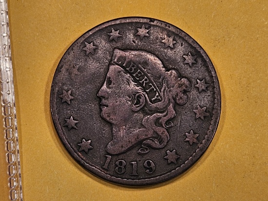 1819 Coronet Head Large Cent