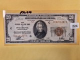 Nice Series of 1929 Twenty Dollar National Currency in About Uncirculated