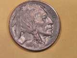 Semi-Key 1913-D Type 1 Buffalo Nickel in About Uncirculated plus