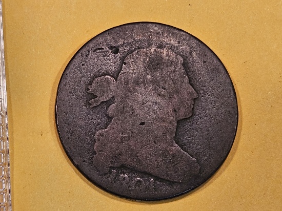 Better Variety! 1801 Draped Bust Large Cent in AG