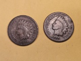 Two Better date Indian Cents in Very Good