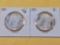 Two Brilliant About Uncirculated Morgan Silver Dollars