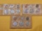 Three US 90% Silver Proof Sets