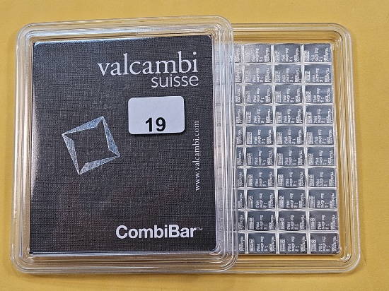 SILVER! Valcambi Suisse One Hundred Gram .999 Fine Silver Bar