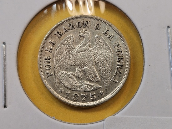 1875 Chile Un Decimo