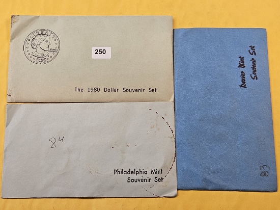 Three US Mint Uncirculated Coins Sets