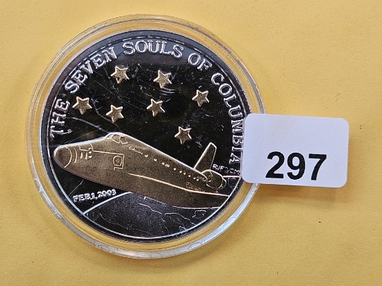 One Troy Ounce .999 fine Silver Proof Art Round