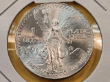 GEM Brilliant Uncirculated 1983 Mexico Silver Onza