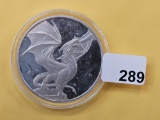 One Troy Ounce .999 fine Silver Proof Art Round