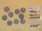 Nine Better grade Buffalo Nickels