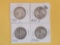 Four earlier date silver Walking Liberty Half Dollars