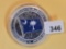 One Troy ounce .999 fine silver Proof art Round