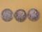 1924 P-D-S Buffalo Nickel Trio