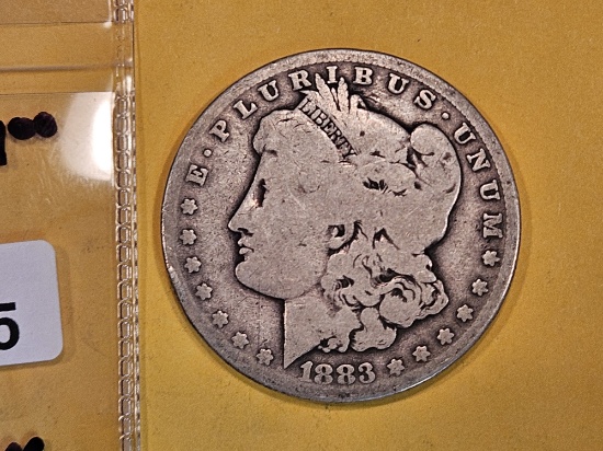 ** KEY DATE ** 1883-CC Morgan Dollar in Very Good