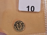 GOLD! One-Quarter Gram .9999 fine Gold round