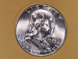Choice Brilliant Uncirculated plus 1953-S Franklin Half Dollar