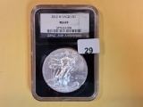 NGC Black Holder 2012-W ASE in Mint State 69